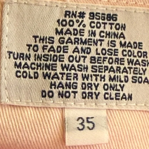 Murray’s Toggery Shop Nantucket size 35x 32 men’s Red Cotton Chino Pants Faded - Picture 10 of 16